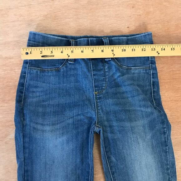 Judy Blue Skinny Fit Jeans Women 3/26 Blue Distressed Mid Rise Dark Wash Preppy - Picture 10 of 13